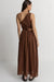 Rhythm - Tyler Maxi Dress - Chocolate - Back