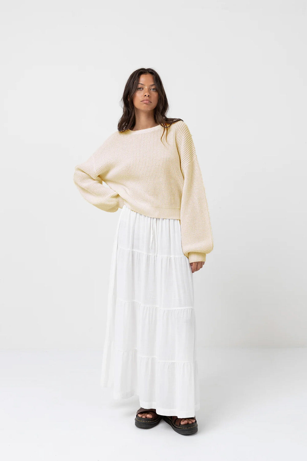 Rhythm - Classic Knit Jumper - Butter