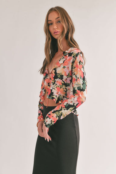 Sage the Label - Scenic Beauty Top - Black Multi - Side