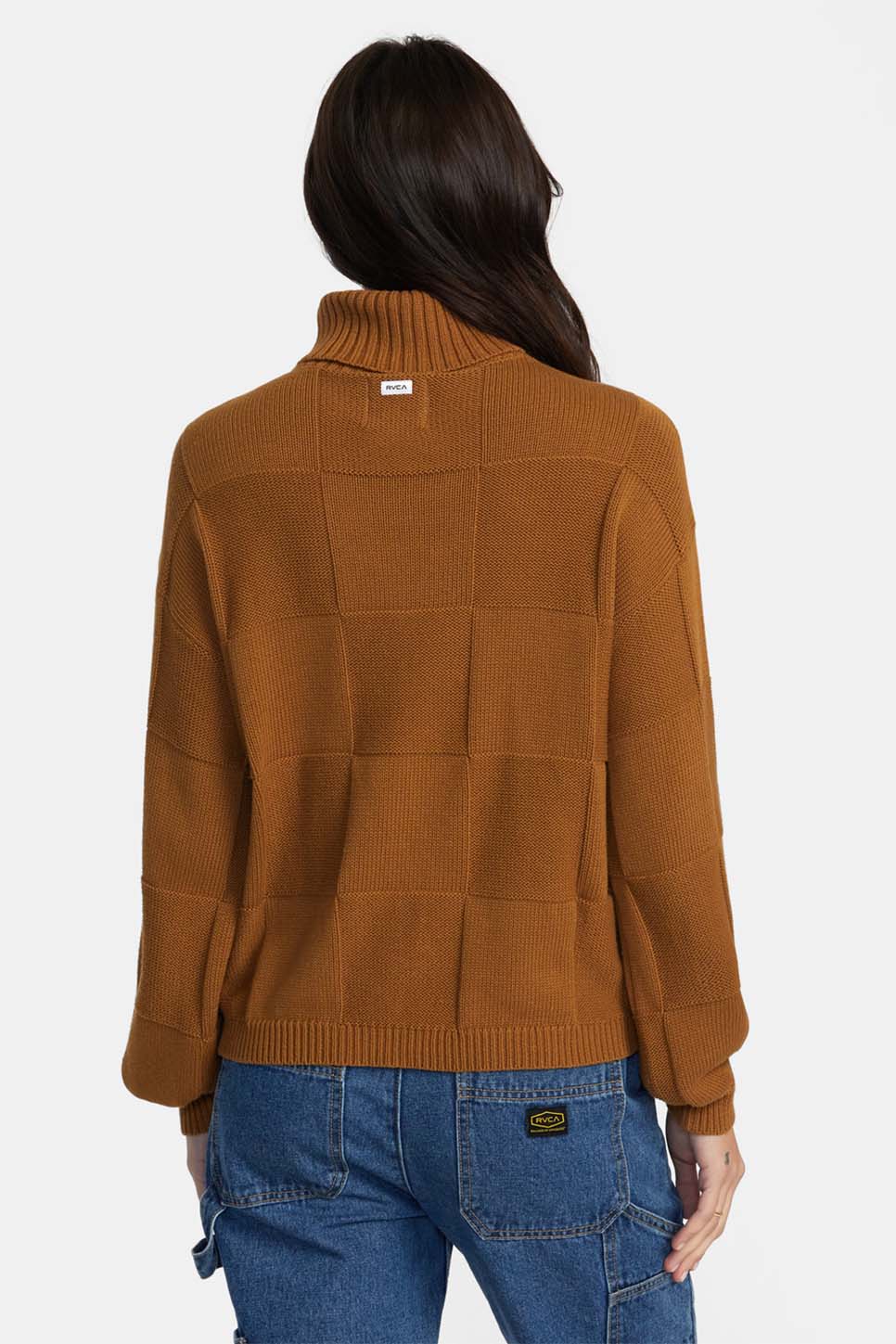 RVCA - Vineyard Sweater - Workwear Brown - Back
