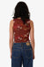 Thrills - Rhapsody Floral Top - Cabernet - Back