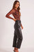 MinkPink - Lani PU Pants - Black - Side