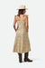 Brixton - Wandering Tie Dress - Pale Khaki Bandana - Back