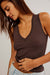 Free People - Neria Tank - Double Espresso - Detail