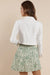 Sage the Label - Coastal Calm Cropped Blazer - White - Back