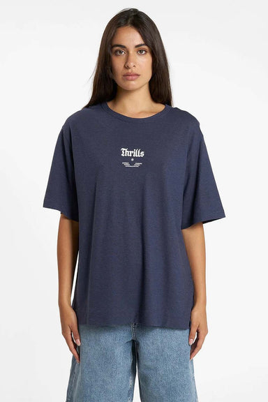 Thrills - Wishes Come True Tee - Station Navy - Front