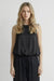 Deluc Leonard Top in Black — Front view