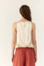 Deluc Leonard Top in Ecru — Back view