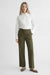 Deluc Marlons Pants in Olive — Full-body view