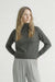 Deluc Pugliese Turtleneck Sweater in Dark Grey Melange — Front view