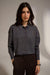 Deluc Rila Polo Sweater in Dark Grey — Front view