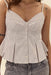 deluc corvo top striped light blue detail