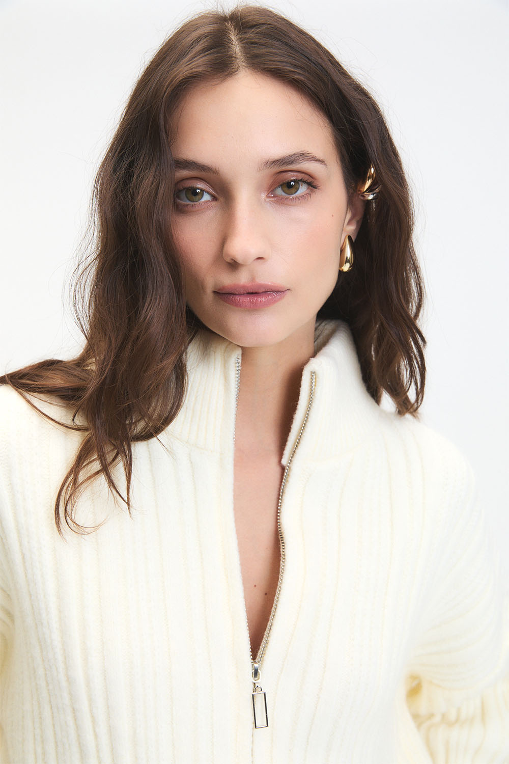 Deluc - Jasper Cardigan - Ecru - Detail