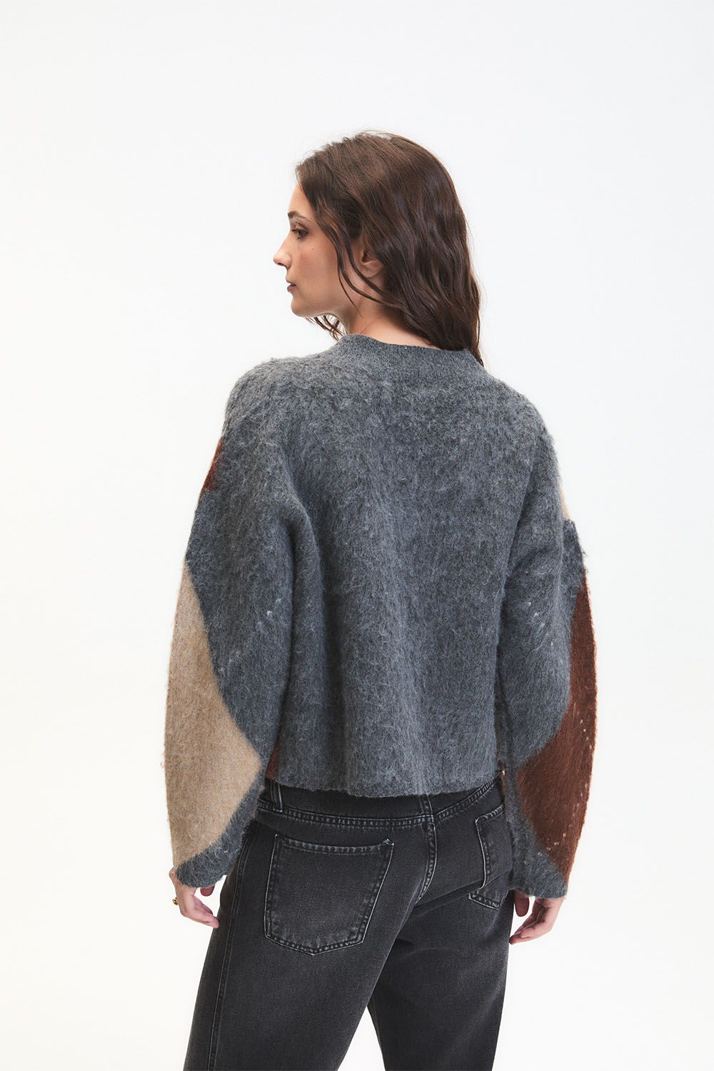 deluc micah sweater grey melange back