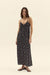 deluc rondella dress black printed