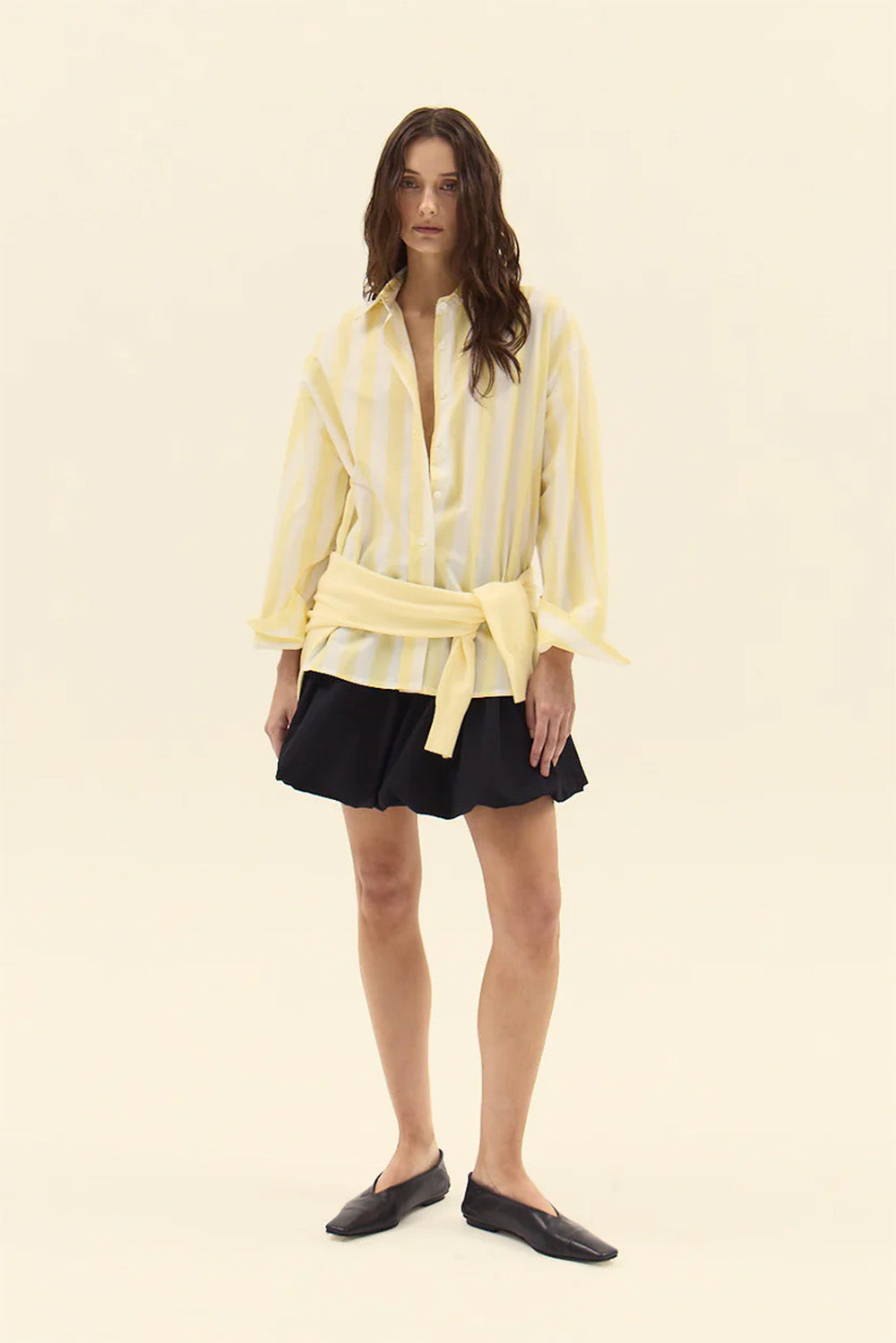 deluc vicenzo shirt stripe yellow