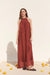 deluc vita dress maroon