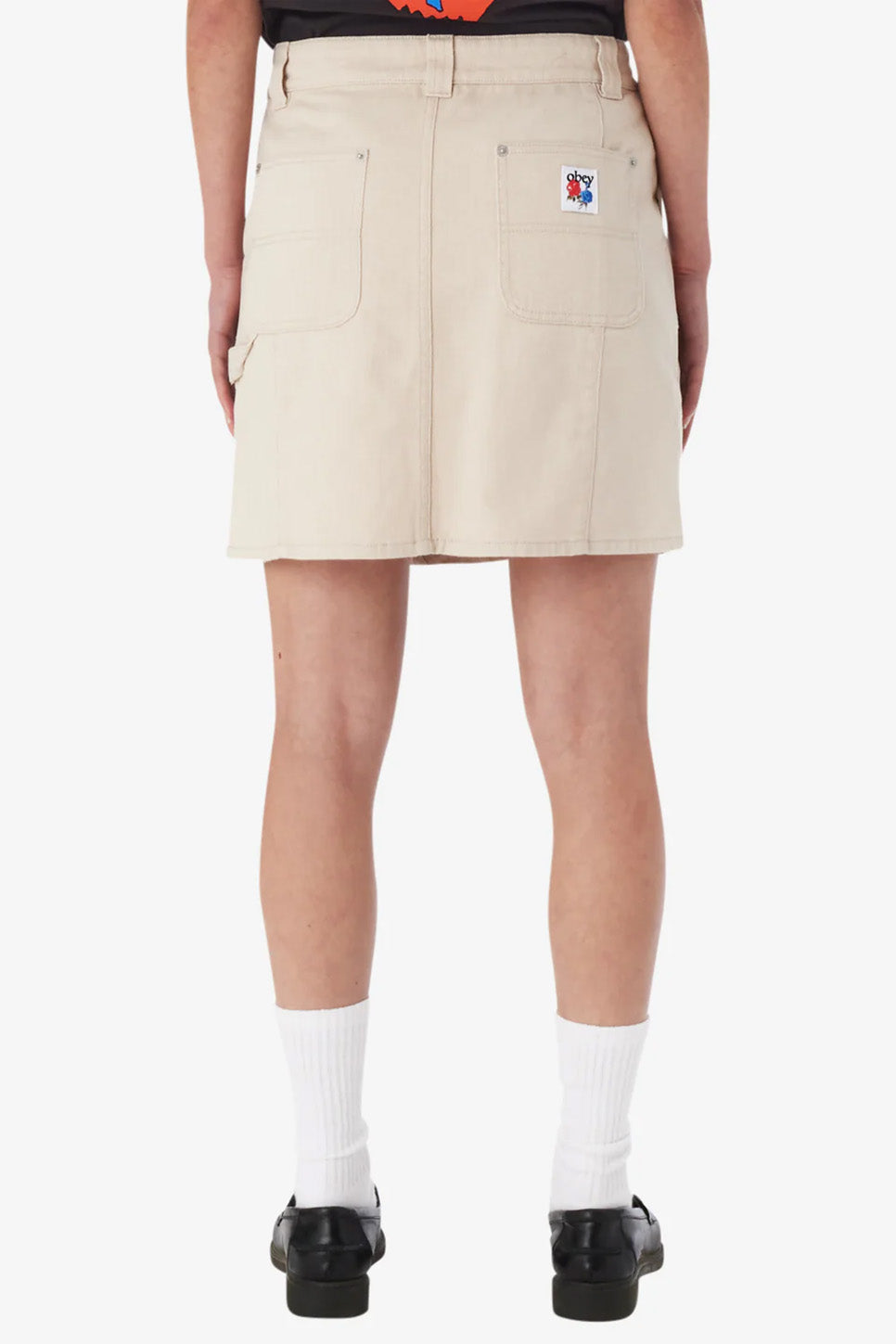 Obey - Rebuilt Carpenter Skirt - Clay - Back