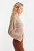 Good American The Chunky Knit Sweater in Dusk — Side view