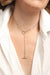 Marrin Costello - Supreme Lariat Necklace - Silver - Model