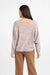 Sadie & Sage - Billie Dolman Knit Top - Chocolate - Back