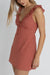 Rhythm - Lola Check Ruffle Mini Dress - Red - Detail
