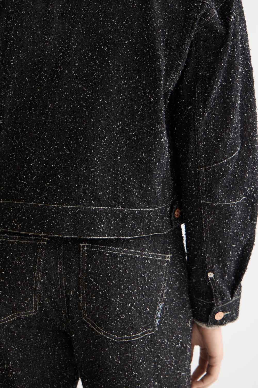 Scotch & Soda - Denim Textured Jacket - Black Snow - Detail