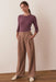 Marine Layer - Lexi Rib Sun-In LS Tee - Windsor Wine
