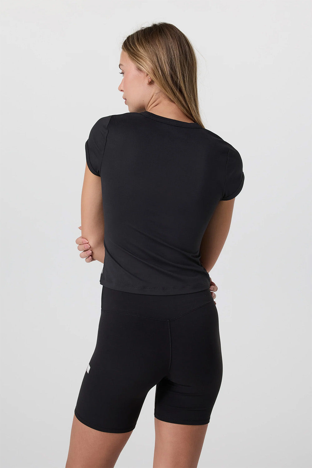 Vuori - Halo Baby Tee - Solid Black - Back
