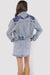 Sadie & Sage - MOST LIKELY EMBROIDERED DENIM JACKET - Mid Wash Blue - Back