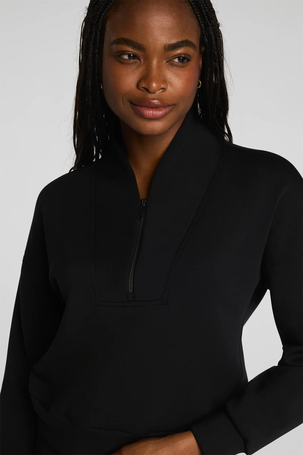 AIRESSENTIALS SHAWL COLLAR HALF ZIP