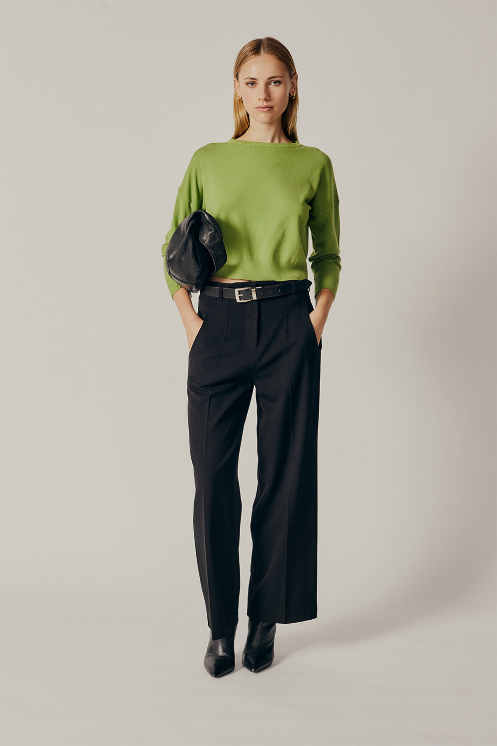 Deluc - Polly Sweater - Green - Front