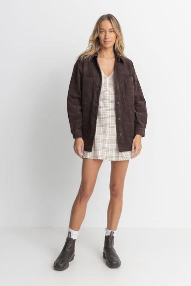 Rhythm - Mono Lake Shacket - Chocolate