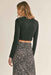 Sadie & Sage - Nelly Mock Neck Top - Black - Back
