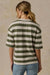 Faherty Hemp Blend Vintage Tee in Olive Stripe — Back view