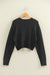 Double Zero - Kacie Cropped Sweater - Black