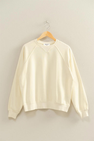 Double Zero - Mineral Washed Crew Neck - Cream