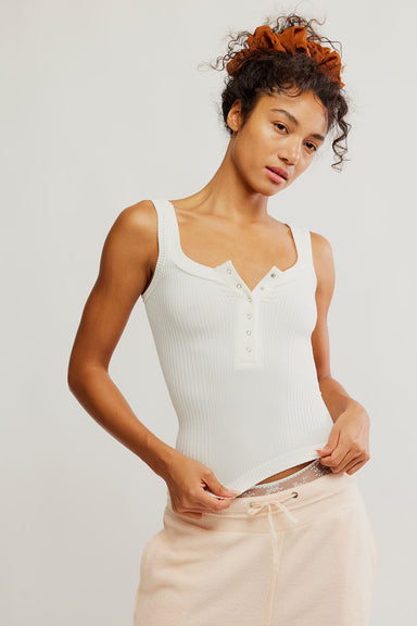 Free People - Clean Slate Henley - Ivory - Front