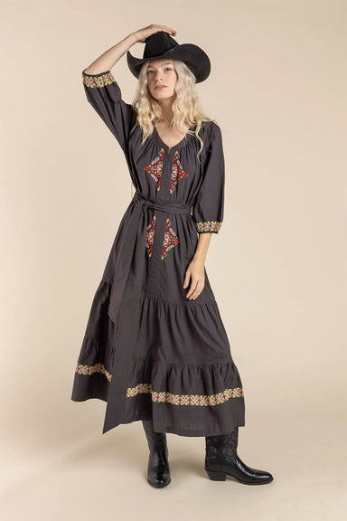 Sendero - Mariana Dress - Onyx Grey - Front