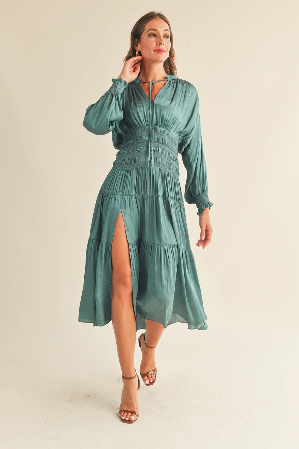 Reset by Jane - Claudia Dress - Dark Aqua