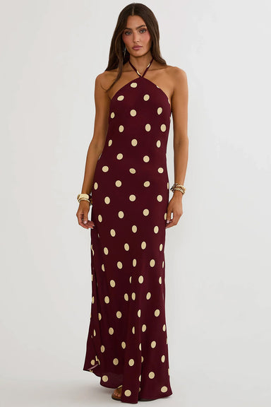 Beach Riot - Xandra Dress - Butter Blossom Polka Dot - Front
