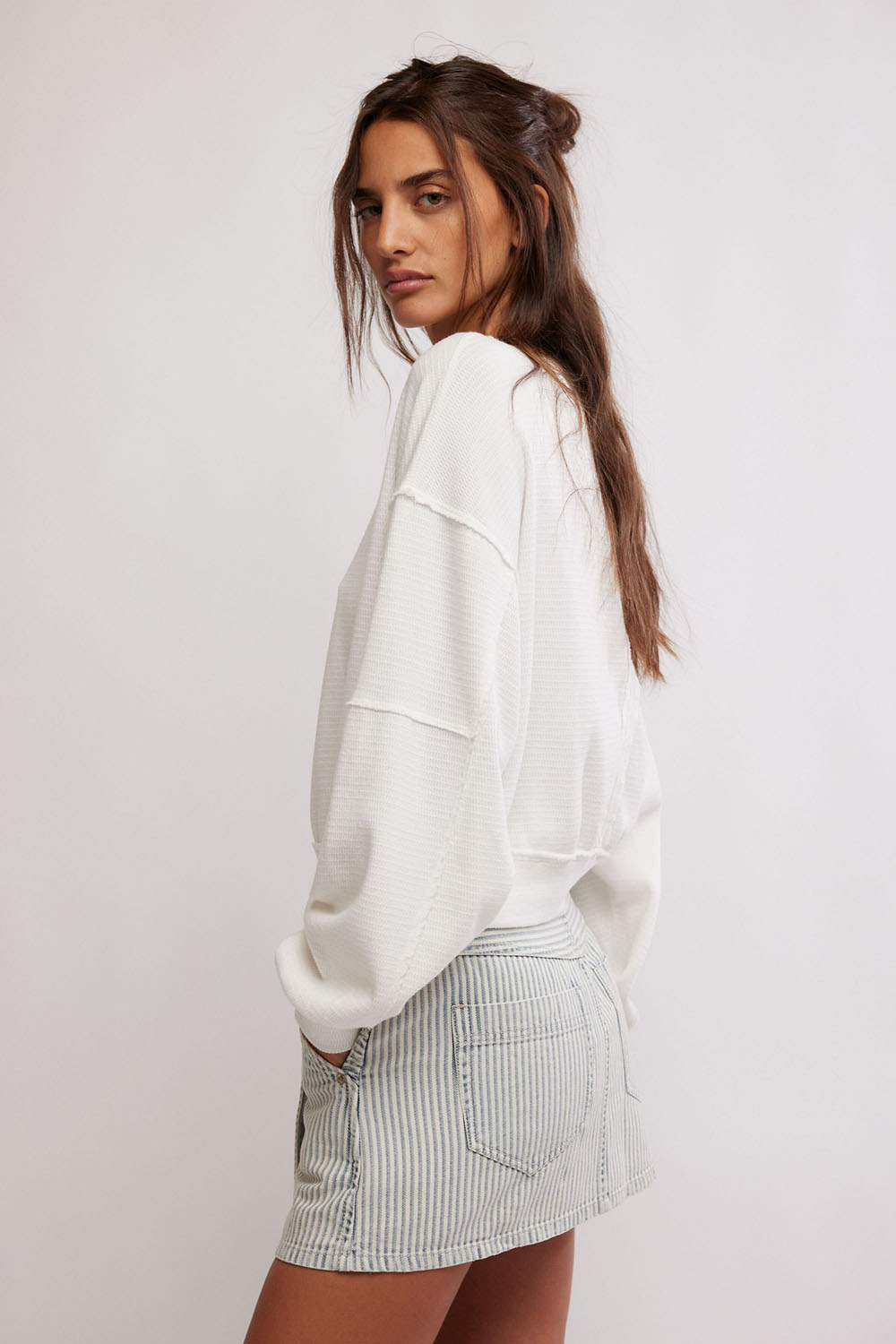 Free People - Ife Pullover - Ivory - Side