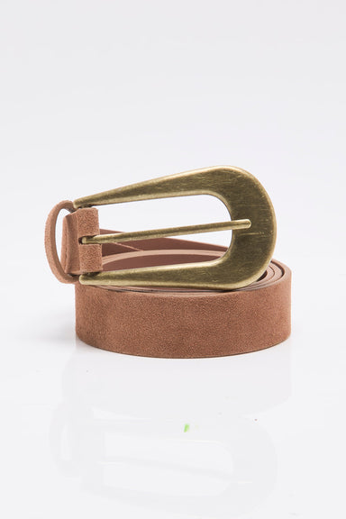 Free People - Cannon Suede Belt - Cognac