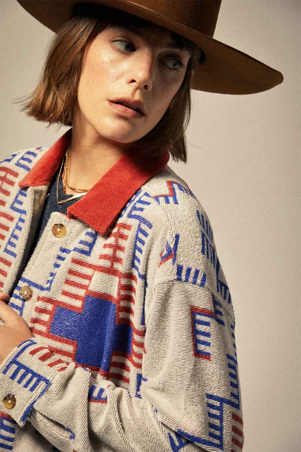 Brixton - Trail Trucker Jacket - Electronic Indigo - Detail