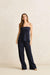 rhythm contrast linen track pant ocean front