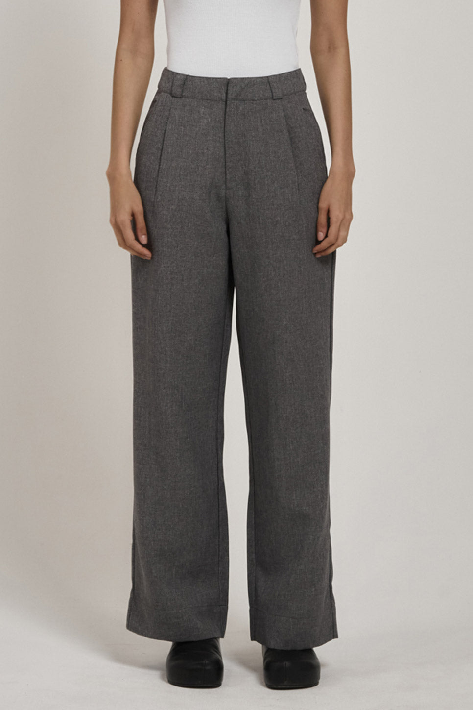 Thrills - Artisan Suiting Pant - Steel Grey - Front