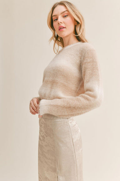 Sage the Label - Reach for the Stars Sweater - Taupe Multi - Side