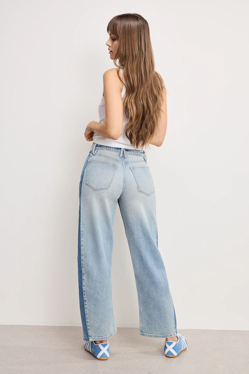 Good American - Good Standard Barrel Jeans - Indigo - Back