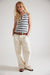 Free People - Jamie Henley Stripe Tank - White Combo - Front