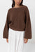 Rhythm - Classic Knit Jumper - Chocolate - Front